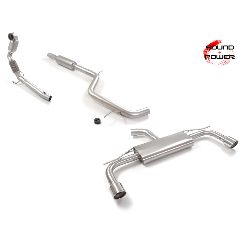 Catalyseur sport + Silencieux intermédiaire + Silencieux arrière Volkswagen Golf Mk8.5 2.0GTI (195kW) 70mm 04/2024 - Aujourd'hui