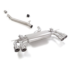 Tramo intermedio en acero inox + Silencioso trasero Volkswagen Golf Mk8.5 (typ CD) R 2.0TSI 4motion (245kW) 02/2024 - Hoy