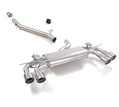 Tramo intermedio en acero inox + Silencioso trasero Volkswagen Golf Mk8.5 (typ CD) R 2.0TSI 4motion (245kW) 02/2024 - Hoy