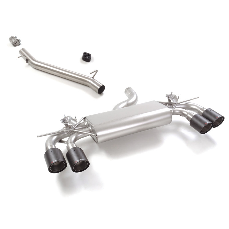 Tube intermédiaire en inox + Silencieux arrière Volkswagen Golf Mk8.5 (typ CD) R 2.0TSI 4motion (245kW) 02/2024 - Aujourd'hui