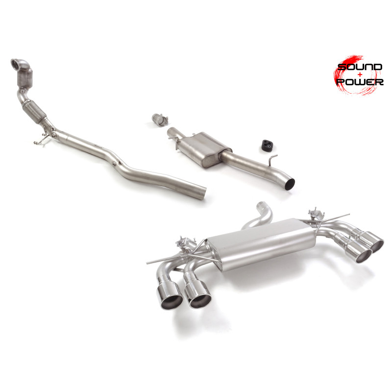Catalyseur sport + Silencieux + Silencieux Volkswagen Golf Mk8.5 (typ CD) R 2.0TSI 4motion (245kW) 02/2024 - Aujourd'hui