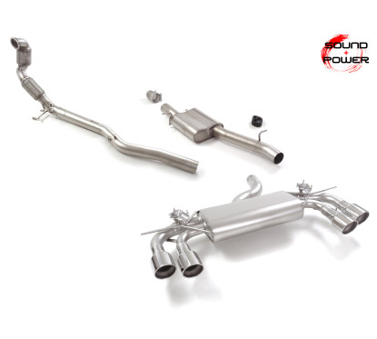 Catalyseur sport + Silencieux + Silencieux Volkswagen Golf Mk8.5 (typ CD) R 2.0TSI 4motion (245kW) 02/2024 - Aujourd'hui