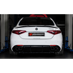 Tube arrière duplex en inox Sport Line Black Alfa Romeo Giulia(952) 2.0 TURBO (147KW) 2016 - Aujourd'hui