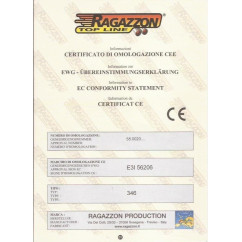 CERTIFICAT D'HOMOLOGATION CE