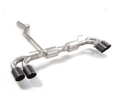 Silencioso trasero doble salida redondas  Carbon Shot Alfa Romeo Giulia 2.2TD (132KW) 2016 - 08/2018