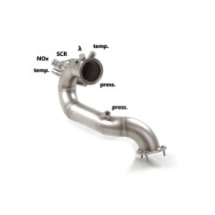 Tube suppression Catalyseur + suppression FAP Audi A4 (Typ F4 - B9) 45TDi Quattro (170kW) 2019 - 12/2019