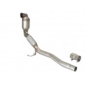 Catalyseur Groupe N + tube suppression FAP en inox Audi A3 1.9TDI DPF (77KW) - 2.0TDI DPF (103KW) 06/2005 - 06/2008