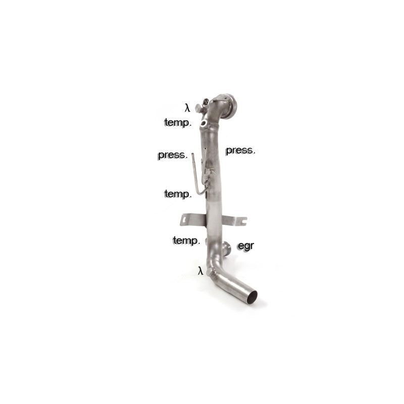 Tube suppression catalyseur + Tube suppression filtre à particules Fiat Punto Mk3 (typ199) 1.3 Multijet (70kW) 2016 - 2018