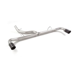 Tube arrière groupe N duplex en Inox sortie ronde Carbon Shot Alfa Romeo Tonale(965) 1.3T Hybrid (132 - 206kW) 2022 - 2025