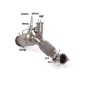 Catalyseur sport 200cpsi en inox avec enlèvement du filtre OPF / GPF BMW X5 (G05) 2023 30d xDrive (195kW) 11/2018 - 2020