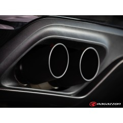 Tramo trasero grupo N doble en acero salidas redondas Sport line Black inox  Cupra Leon (KL) 2.0TSI (221kW) 2021- 2024