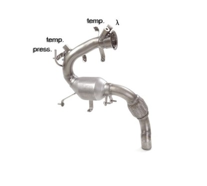 Catalyseur sport + Tube suppression filtre à particules Mini R57 Cabrio 1.6D Cooper (82kW) 2011 - 2014