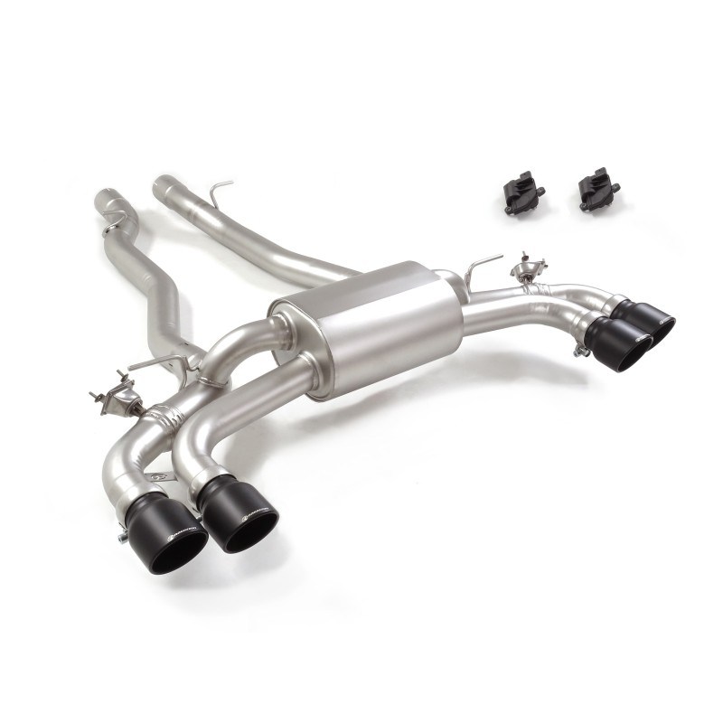 Escape trasero doble en acero inox BMW M5 G99 (Touring) 4.4 V8 (430kW + 145kW) 2024 - Hoy