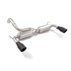 Posteriore inox sdoppiato con terminali rotondi 2 / 102 mm Sport Line Black Abarth 1.4TJET (99/118kW) 07/2008 - 2016