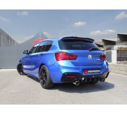 Silencieux d’échappement arrière duplex Inox Sport Line  BMW Serie F20 120i (135kW-B48) 2016 - 2019