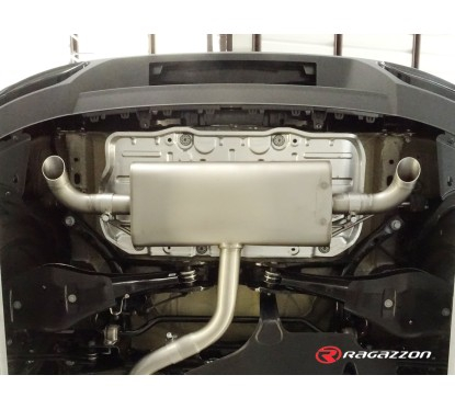 Silencioso trasero en acero inox Audi A3 (Typ 8Y - GY) Sedan (4 Doors) 35TFSI (110kW) 04/2024 - Hoy