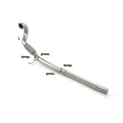 Tube suppression catalyseur en inox avec FAP Audi TT (Typ FV / 8S) Coupè 45TFSI (180kW) 2018 - 2023