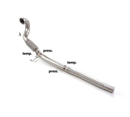 Tube suppression catalyseur en inox avec FAP Audi TT (Typ FV / 8S) Coupè 45TFSI (180kW) 2018 - 2023