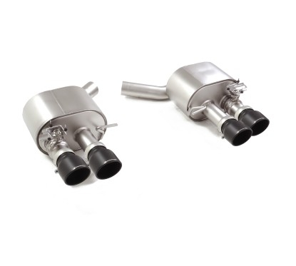 Silencioso trasero doble en acero inox con salidas redondas Audi S5 (Typ FU) 3.0TFSI Quattro (270kW) 2024 - Hoy