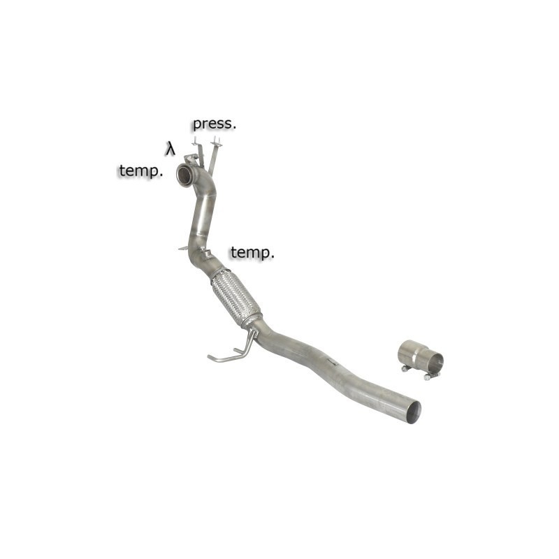 Tube suppression catalyseur + Tube suppression FAP Volkswagen Beetle Coccinelle (typ 5C) 2019 1.6TDi (77kW) 2011 - 2014