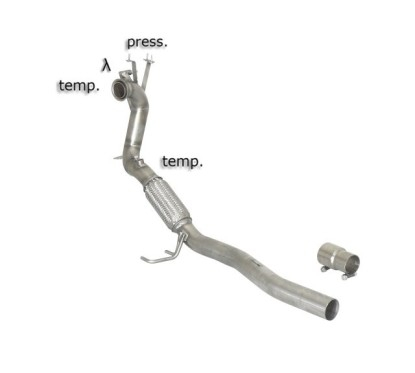 Tramo supresor catalizador + Tramo supresor FAP Volkswagen Passat Mk6 (typ 3C - B6 / B7)  2.0TDi (125kW) 08/2010 - 2012