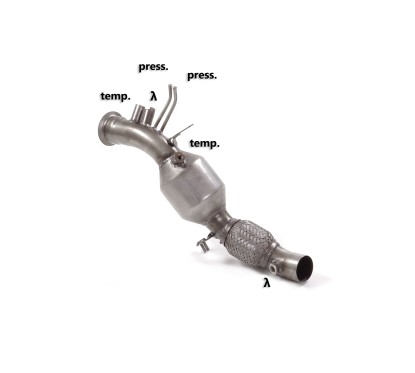 Catalyseur + Tube suppression filtre à particules BMW Serie1 F21 116d (85kW - B37) 2015 - 06/2018