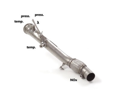 Tube suppression catalyseur + Tube suppression filtre à particule BMW Série1 F21 116d (85kW - B37) 07/2018 - 2019