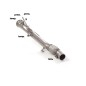 Tube suppression catalyseur + Tube suppression filtre à particule BMW Série1 F21 116d (85kW - B37) 07/2018 - 2019