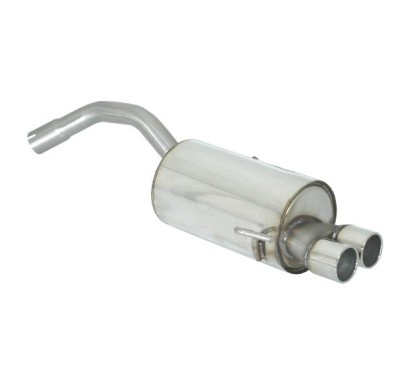 Posteriore inox con terminali Alfa Romeo 147 1.6 16V (77/88KW) - 2.0 16V (110KW) - 2.0 SELESPEED 2000-10/2004