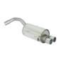 Posteriore inox con terminali Alfa Romeo 147 1.6 16V (77/88KW) - 2.0 16V (110KW) - 2.0 SELESPEED 2000-10/2004