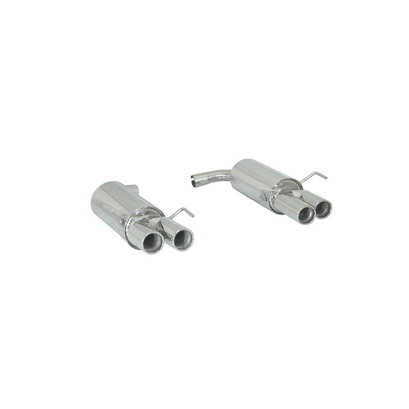 Posteriore inox sdoppiato con terminali rotondi Alfa Romeo Brera 1750TBI 147KW 2009 - 10/2010