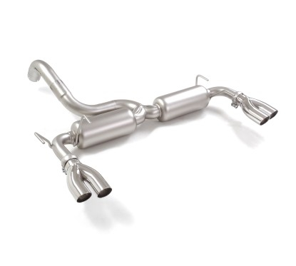 Endschalldämpfer in Edelstahl rechts/links mit je ER 2x60 mm rund Sport Line Abarth 500 / 595 1.4TJET (103kW) 2012 - 2015