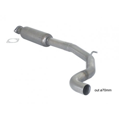 Silencieux intermédiaire lnox GRANDE PUNTO ABARTH 1.4 TJET KIT ESSEESSE (132KW) Ø70MM 10/2007-aujourd'hui