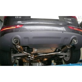 Échappement arrière duplex 1 sortie 102mm AUDI Q5 QUATTRO 2.0TDI (125KW) 2008 - 2012