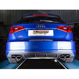 Silencieux intermédiaire + Échappement duplex arrière AUDI S3 SPORTBACK QUATTRO 2.0TFSI (221KW) 2013 - 2016