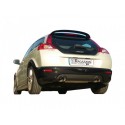 Silencieux arrière duplex en inox VOLVO C30 2.5 T5 10/2006 - 2013
