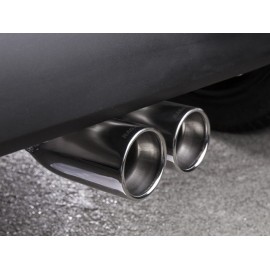 Échappement arrière en inox 2 sorties 70mm SMART FORTWO 0.9 (66KW) 2014 - AUJOURD'HUI