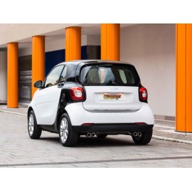 Silencieux arrière duplex 2 sorties 70mm SMART FORTWO 0.9 (66KW) 2014 - AUJOURD'HUI