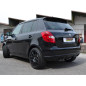 Silencieux d'échappement arrière en inox 2 sorties 70mm SKODA Fabia 1.2TSI (63/77KW) 2010 - 2014