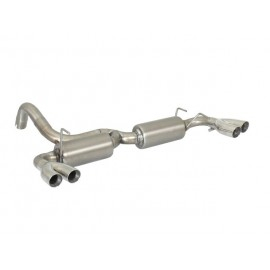 Posteriore inox sdoppiato con terminali rotondi 2 / 2x60 mm ABARTH 500 / 595 1.4TJET (107KW) 2016 - Oggi