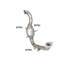 Catalyseur Groupe N + tube remplacement FAP en inox FORD C-MAX 1.6TDCI (66/80KW) 2005 - 2010