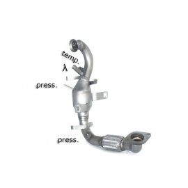 Catalyseur Groupe N + tube  suppression FAP en inox FORD C-MAX PHASE (2) 1.6TDCI (85KW) 10/2010 - 2015