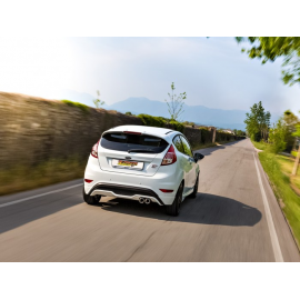 Silencieux arrière en inox 2 sorties rondes 80mm FORD FIESTA ST 1.6I ECOBOOST (134KW) 2013 - AUJOURD'HUI