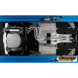 Silencieux arrière en inox 2 sorties rondes 80mm FORD FIESTA ST 1.6I ECOBOOST (134KW) 2013 - AUJOURD'HUI