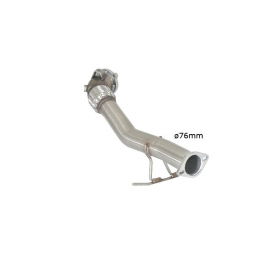 Downpipe en inox Ragazzon FORD FOCUS II RS 2.5 TURBO (224KW) MAJORÉ Ø76MM 2009 - 2011