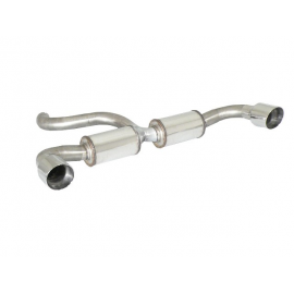 Silencieux arrière groupe N duplex en inox  FORD FOCUS II RS500 2.5 TURBO (257KW) 2010 - 2011