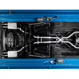Silencieux intermediaire + Silencieux arrière duplex en inox Ford Mustang V 5.0 V8 (307KW) 2011 - 2015