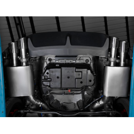 Silencieux central + Silencieux arrière Ford Mustang V 5.0 V8 (307KW) 2011 - 2015 sorties rondes Sport Line 90 mm