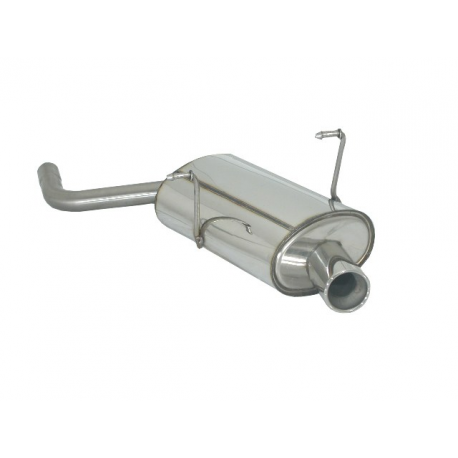 Silencieux arrière en inox 1 sortie 80mm MINI R50 ONE 1.6 I (66KW) + RESTYLING 09/2001 - 10/2006