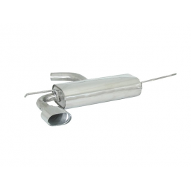 Silencioso trasero en acero inox Seat leon II 1.6 16V (75KW) - 2.0 FSI (110KW) 09/2005 - 2013